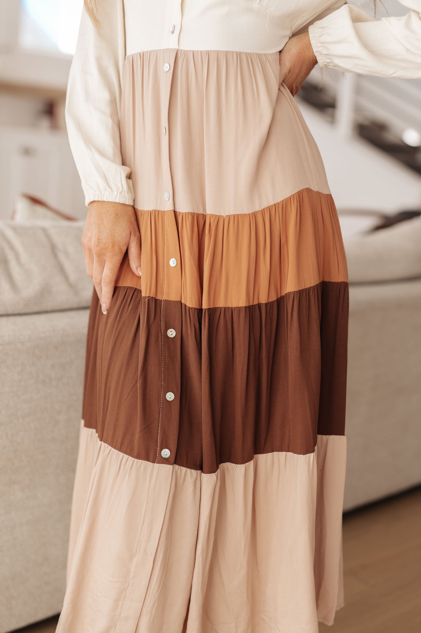 Vestido Midi Color Block Spice of Life