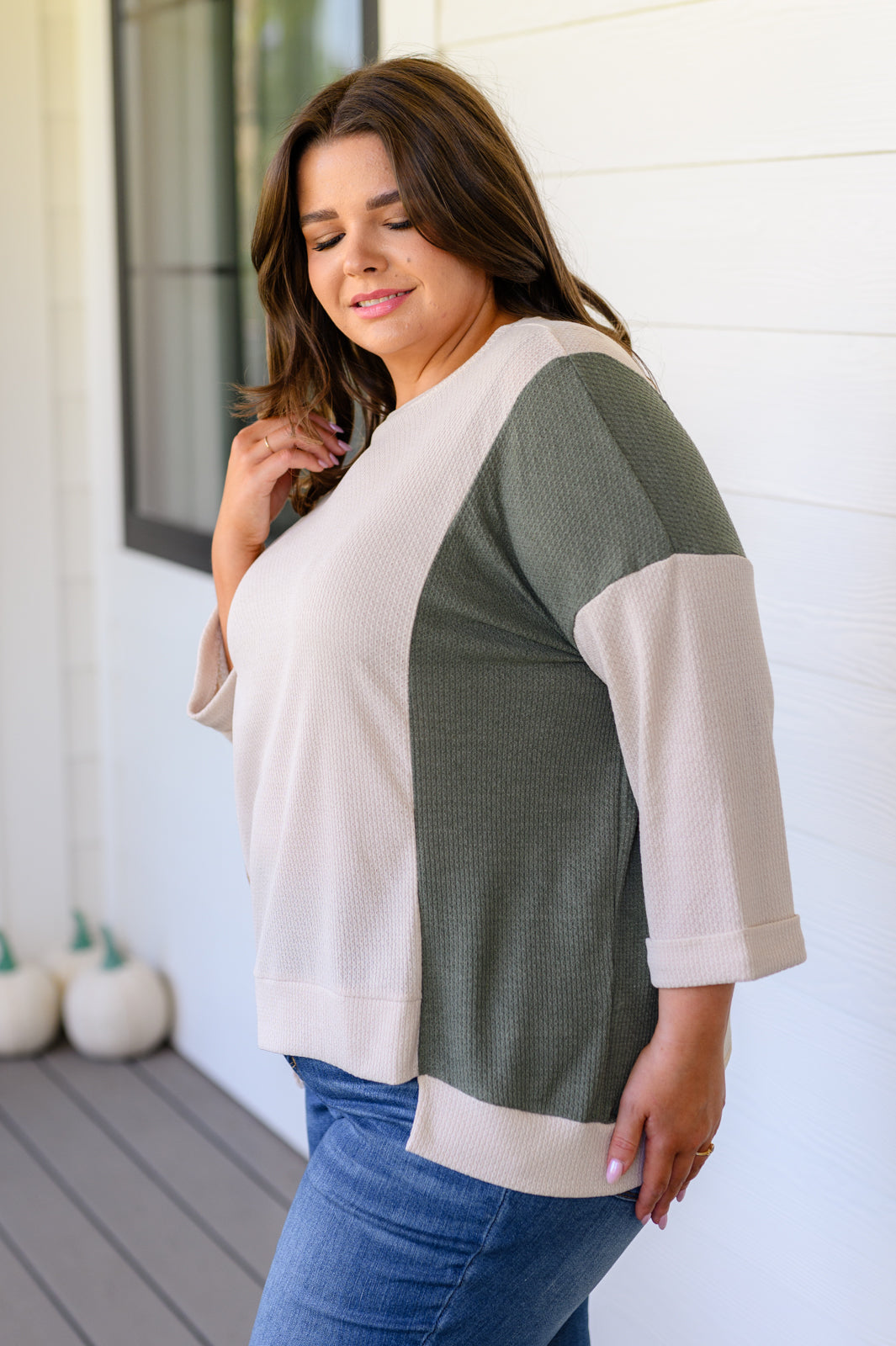 Top color block doble personalidad