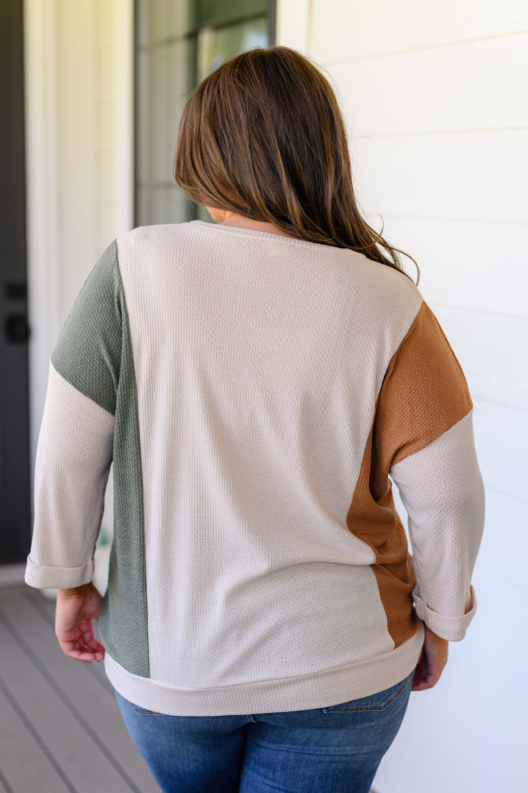 Top color block doble personalidad