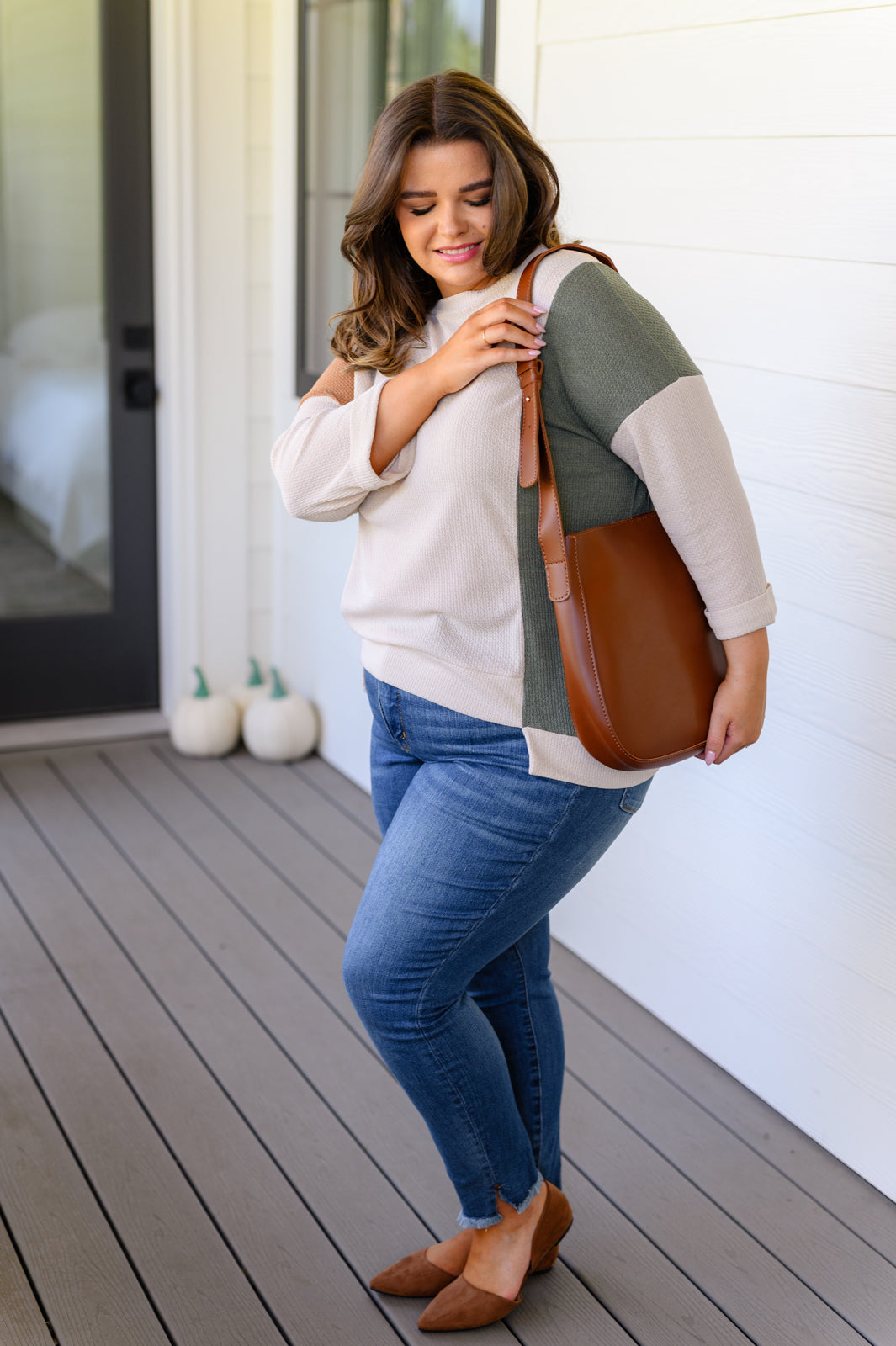 Top color block doble personalidad