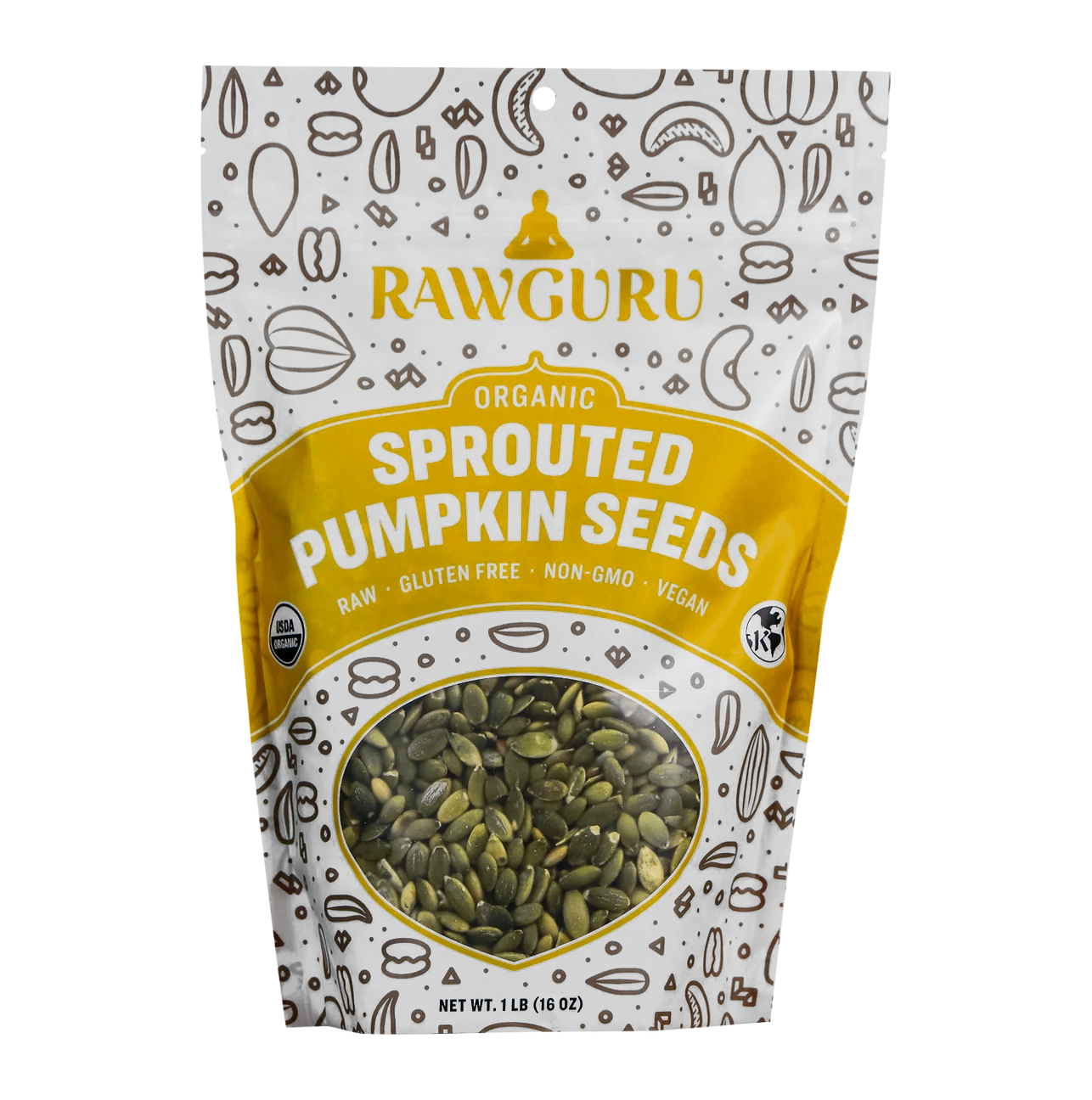 Organic Sprouted Pumpkin Seeds - 16 oz