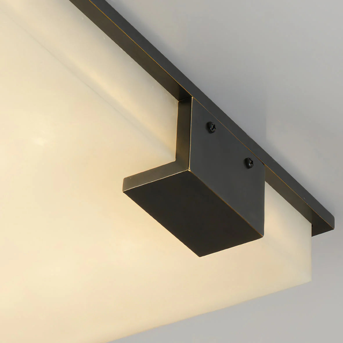 Lámpara de Techo Arle Square Alabastro Negro