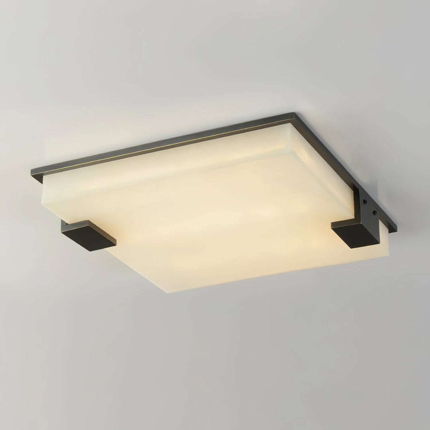 Lámpara de Techo Arle Square Alabastro Negro