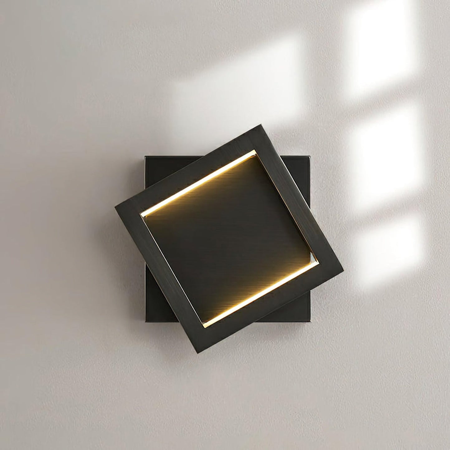 Aplique de pared cuadrado