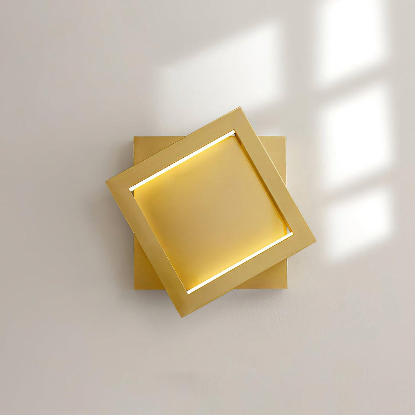 Aplique de pared cuadrado