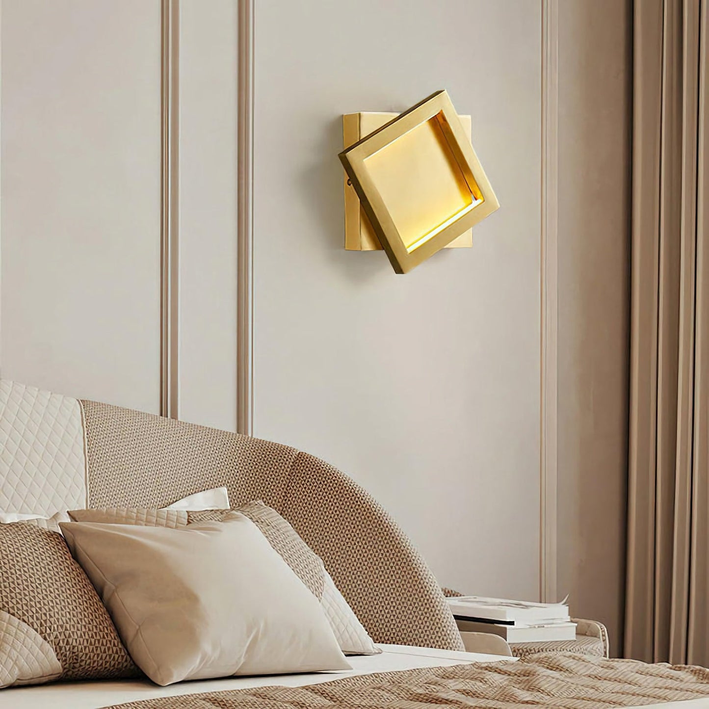 Aplique de pared cuadrado