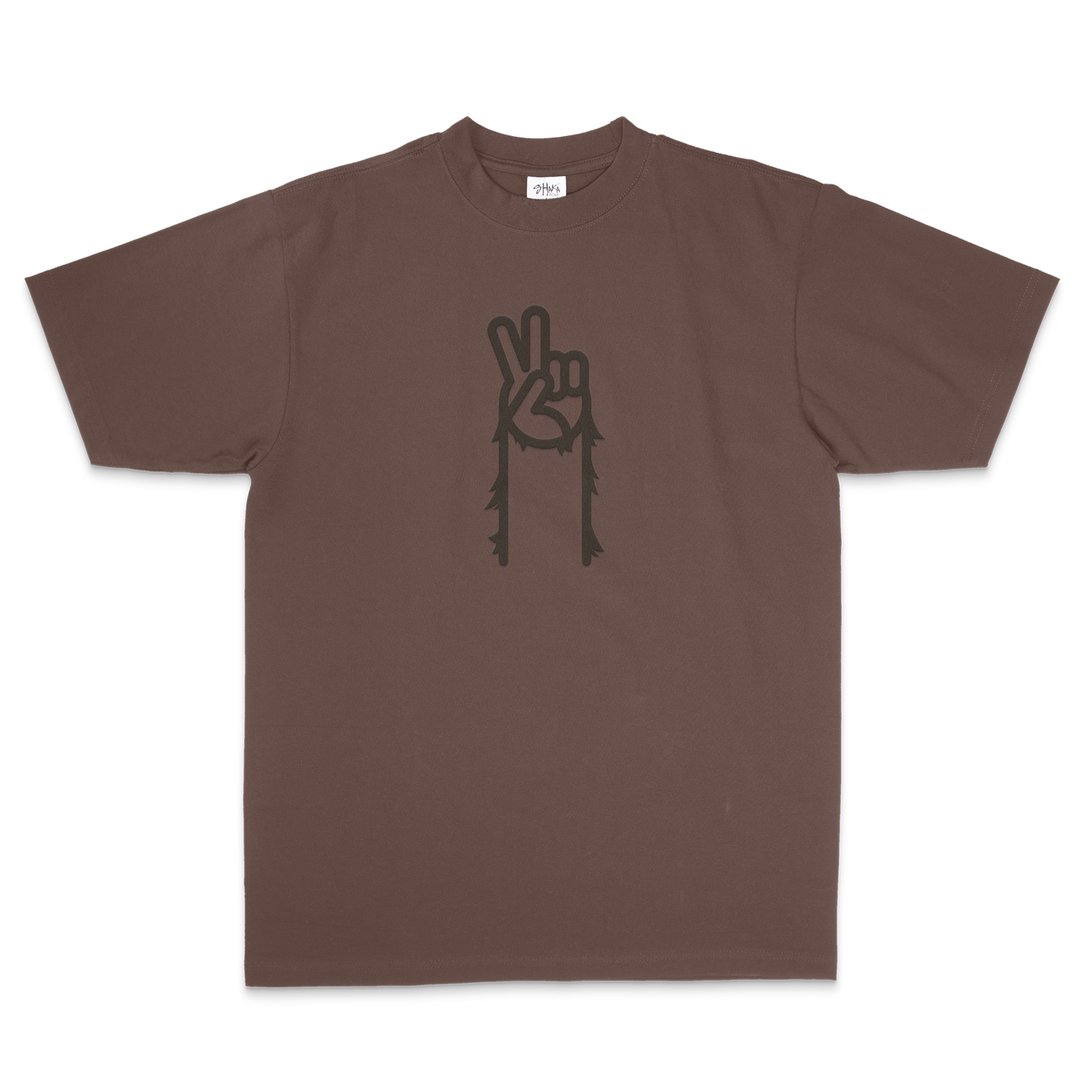 Sasquatch Peace Tee - Brown