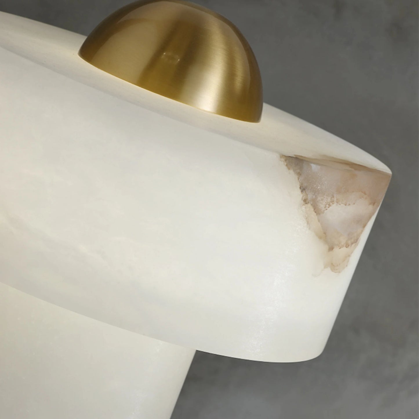 Lámpara de Mesa de Alabastro de Piedra