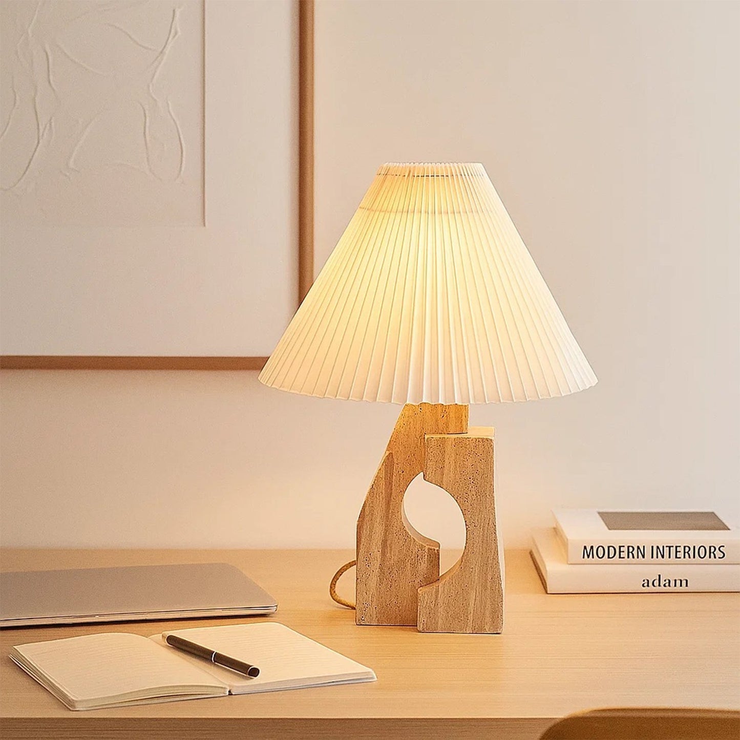 Lámpara de mesa Pilar de Piedra