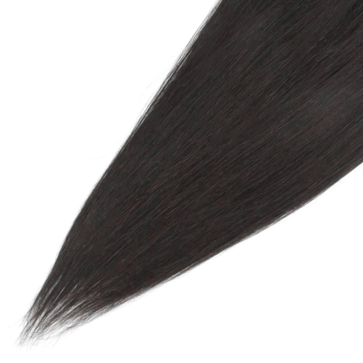 Cierre de cabello humano liso de encaje HD 5x5