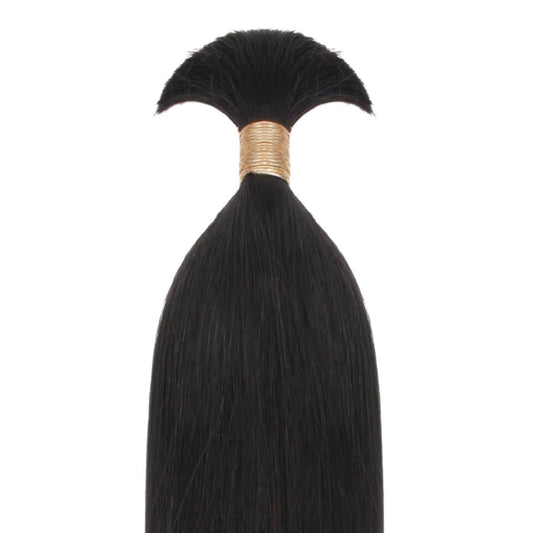 Pelo liso 100% humano para trenzas a granel