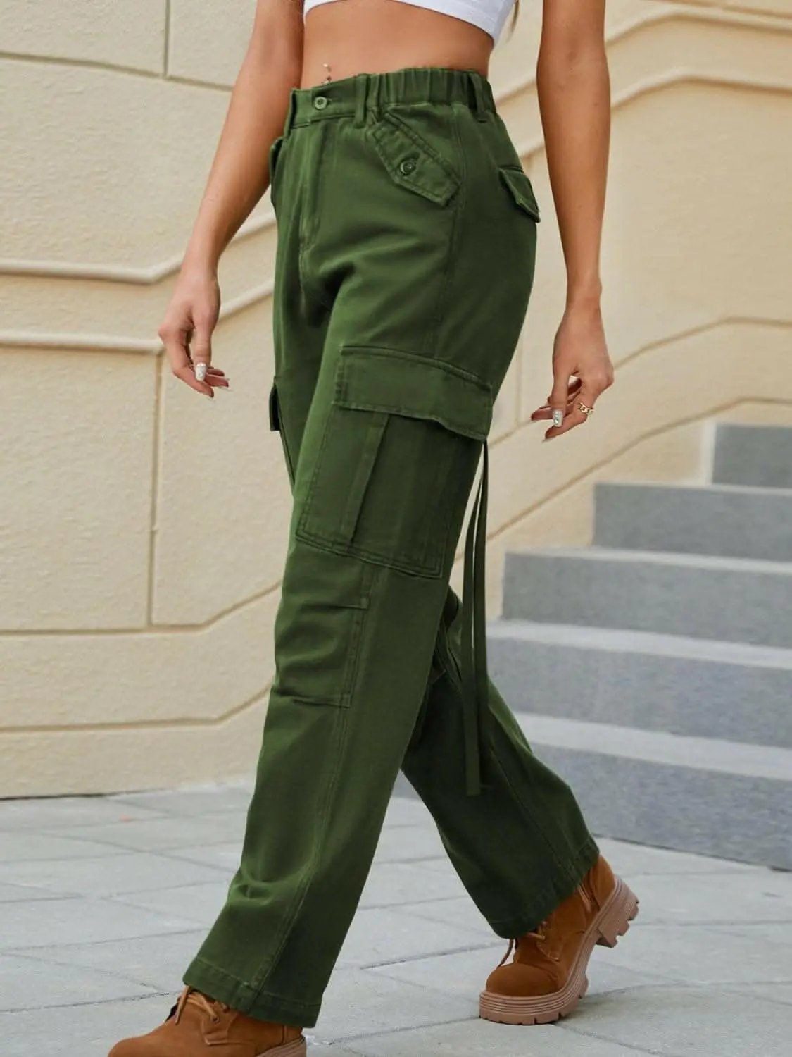 Pants Trendsi Jeans & Denim - Straight leg jeans with pockets