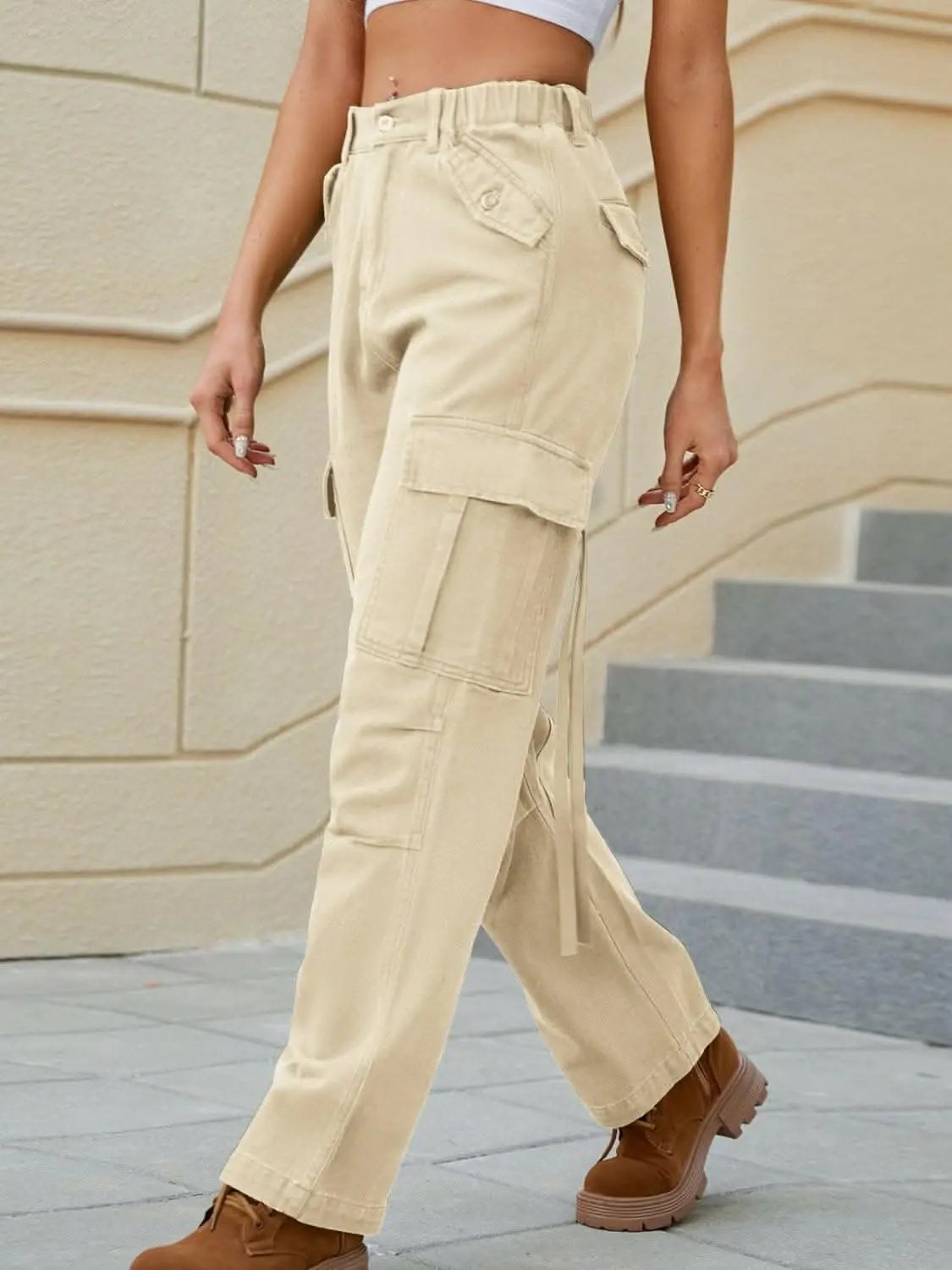Pants Trendsi Jeans & Denim - Straight leg jeans with pockets