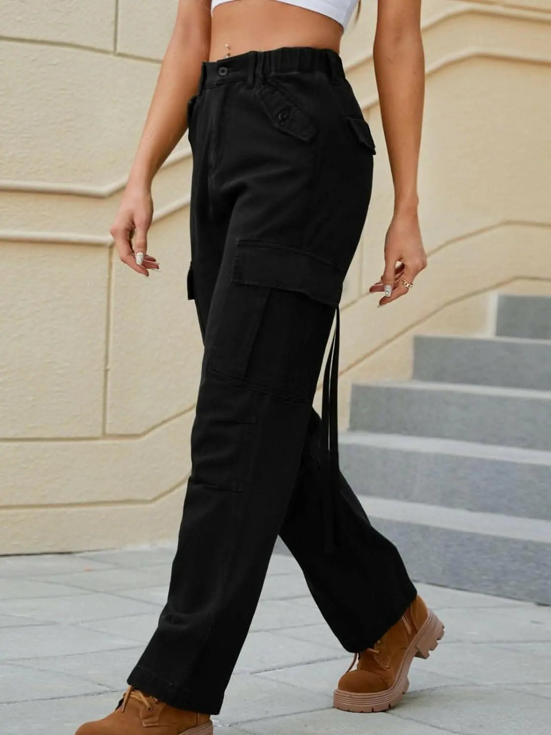 Pants Trendsi Jeans & Denim - Straight leg jeans with pockets
