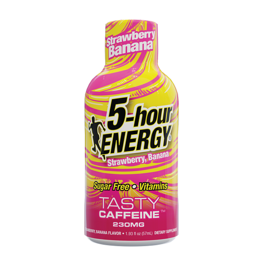 Bebidas energéticas de 5-hour ENERGY sabor Fresa Plátano, Extra Fuerte