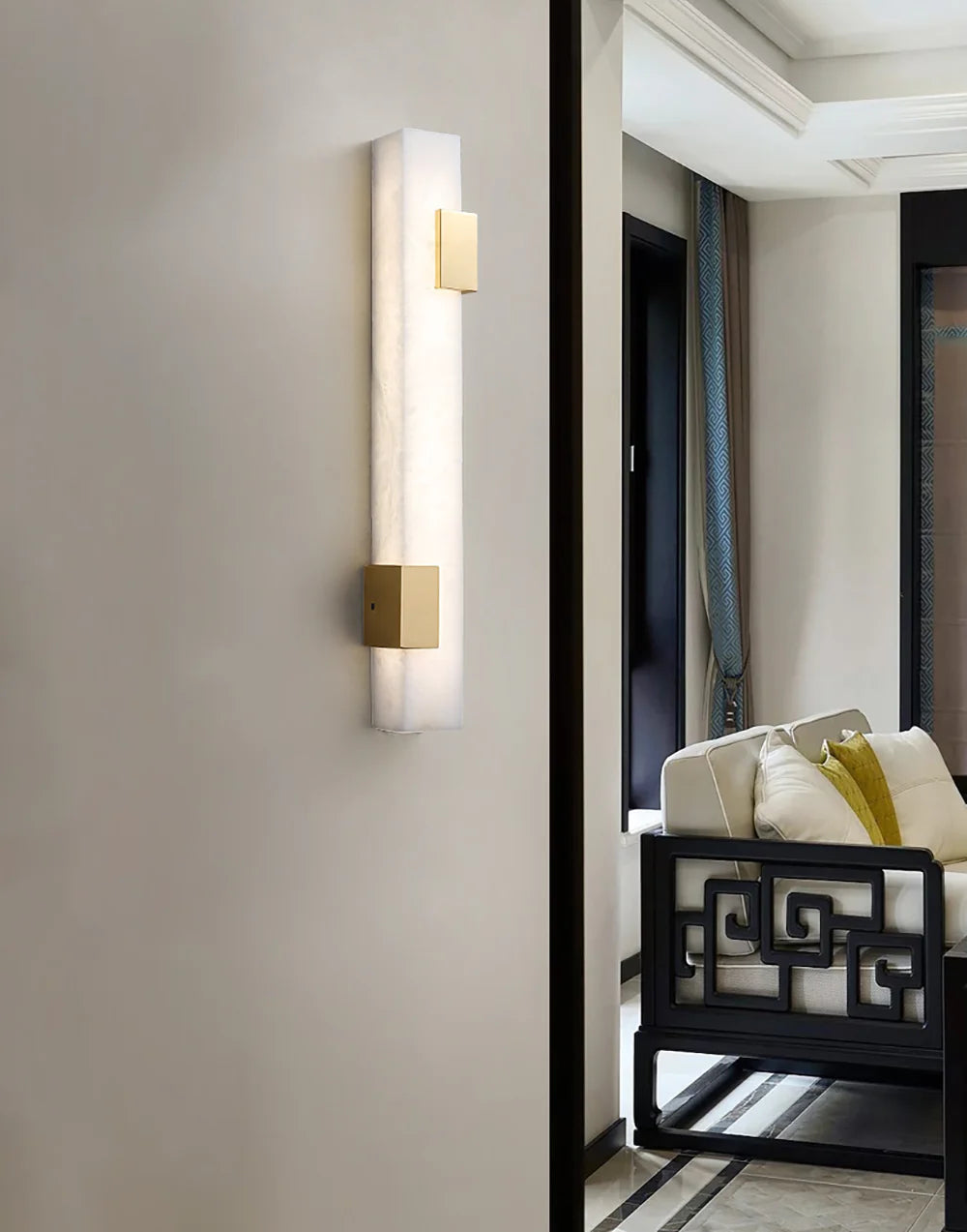 Lámpara de Pared Alabastro Cobre en Tira