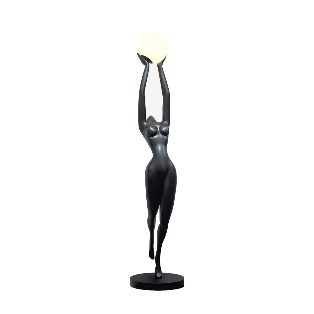 Lámpara de pie de figura Stursa Sculpture