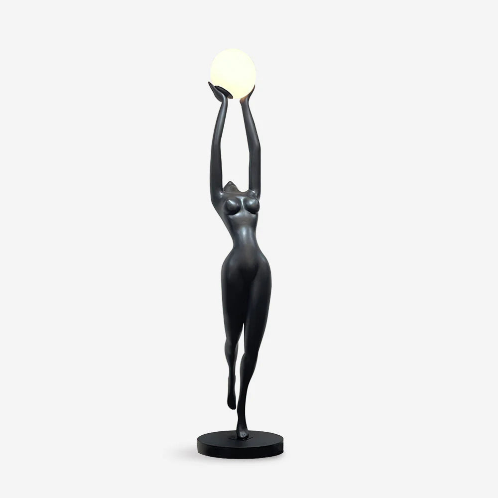 Lámpara de pie de figura Stursa Sculpture