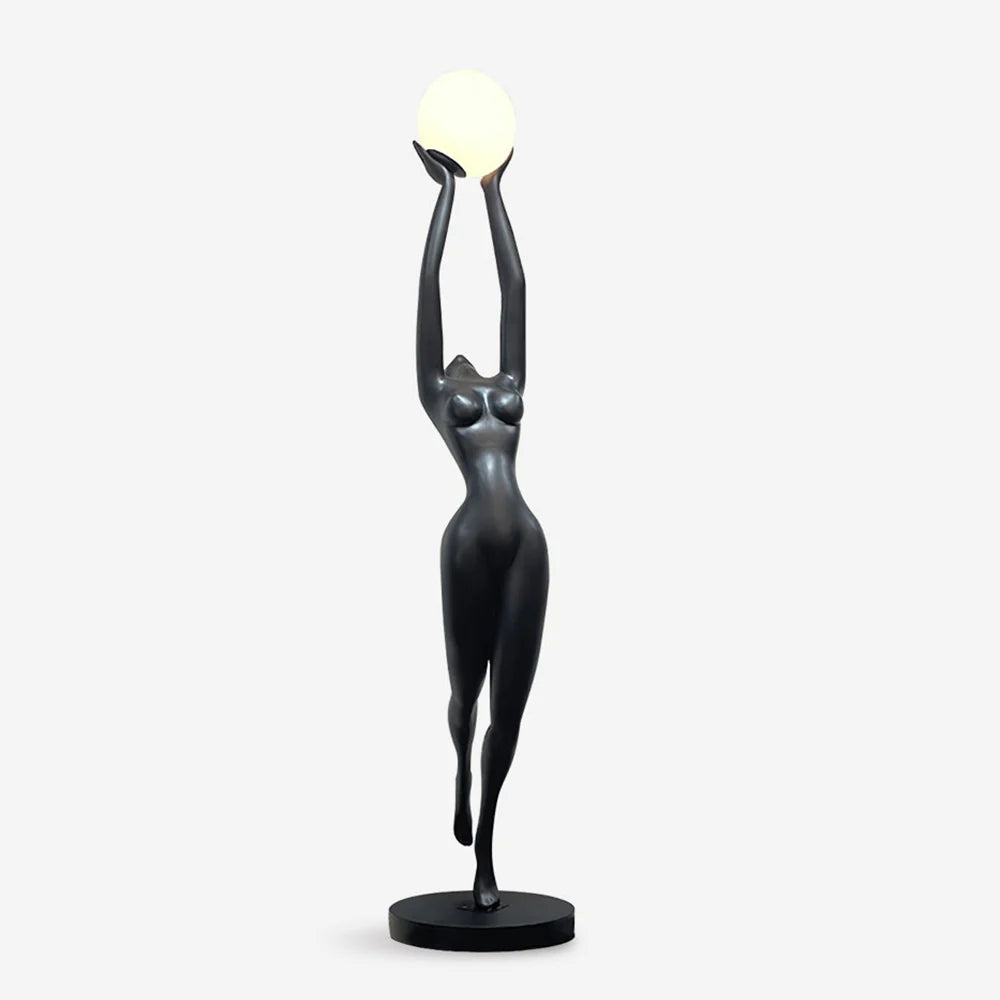 Lámpara de pie de figura Stursa Sculpture