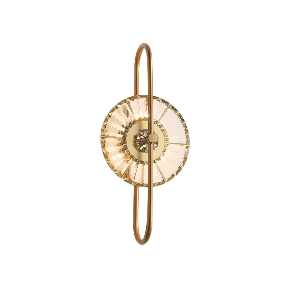 Aplique de pared cristal de girasol