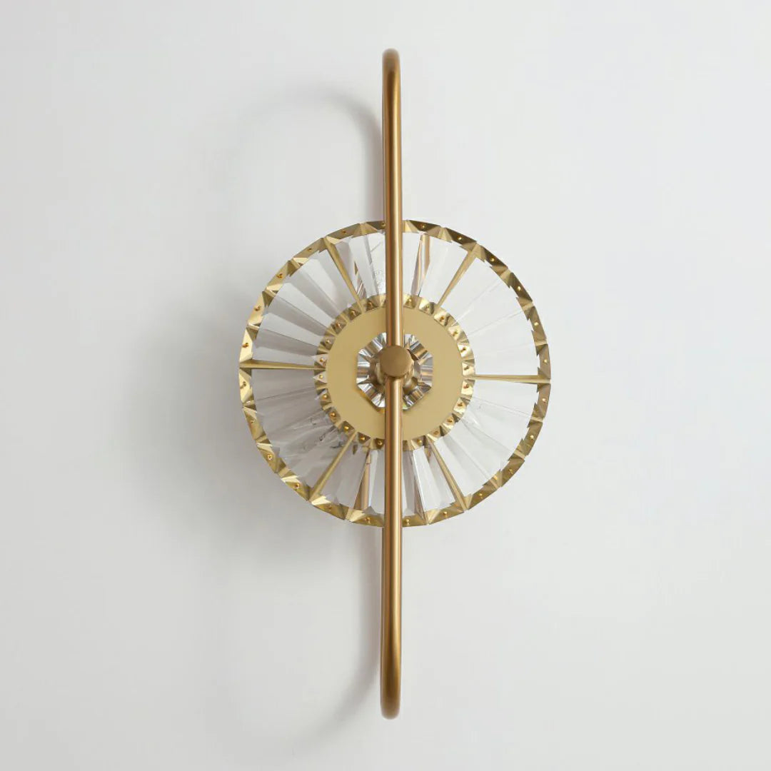 Aplique de pared cristal de girasol