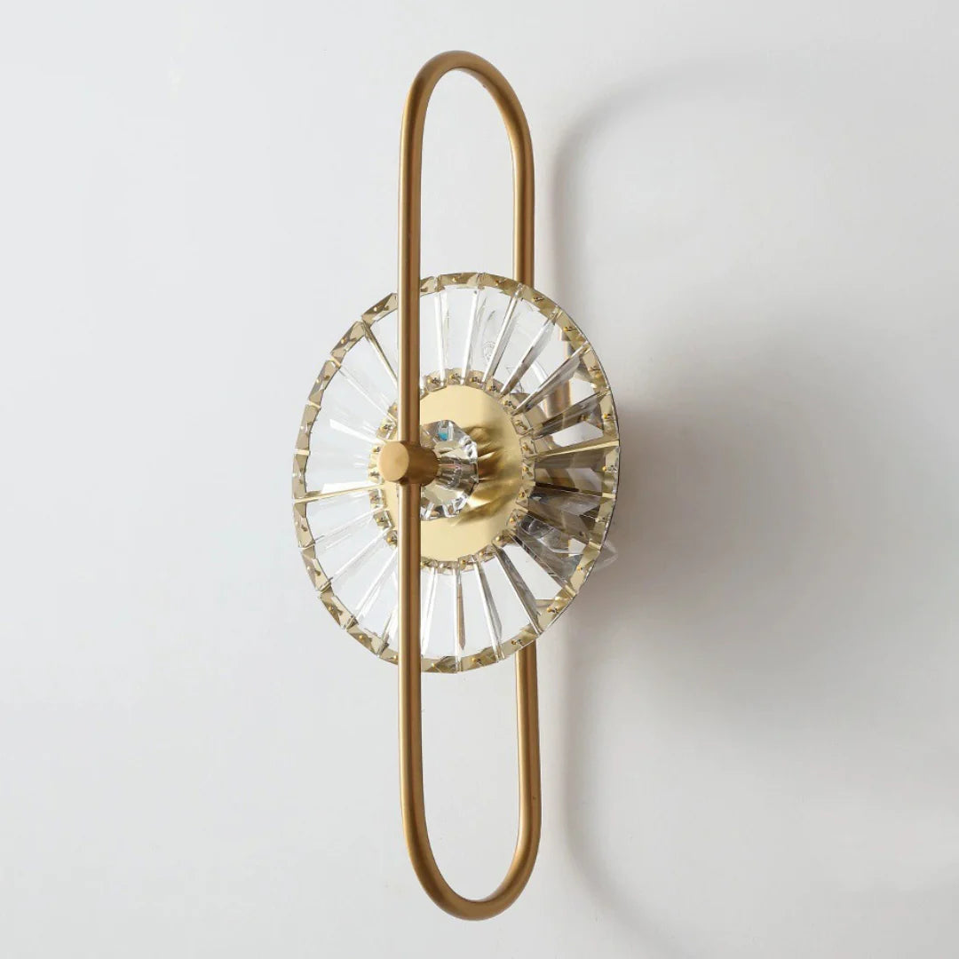 Aplique de pared cristal de girasol