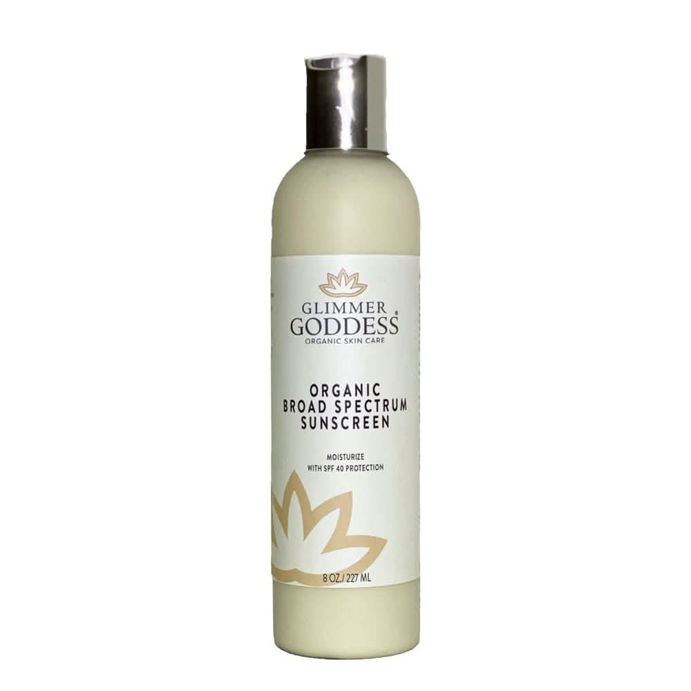 GLIMMER GODDESS Organic Broad Spectrum SPF 40  Sunscreen
