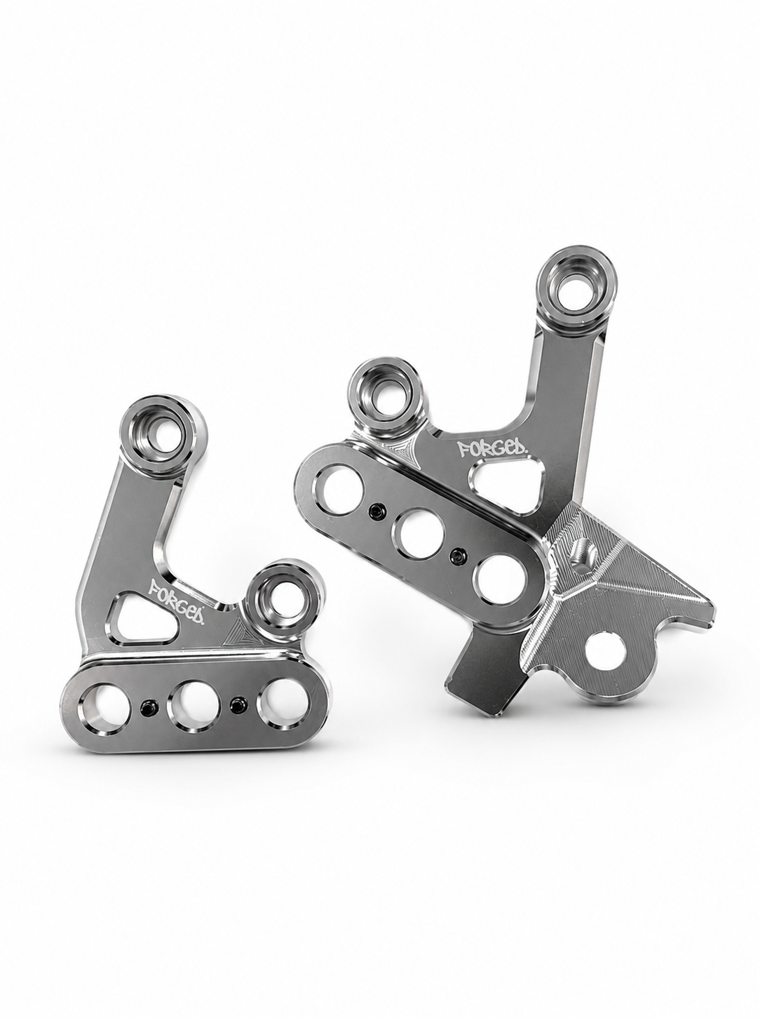 Chrome Silver Foot Peg Brackets for Sur-Ron Light Bee X & E-Ride Pro – Heavy Duty Upgrade