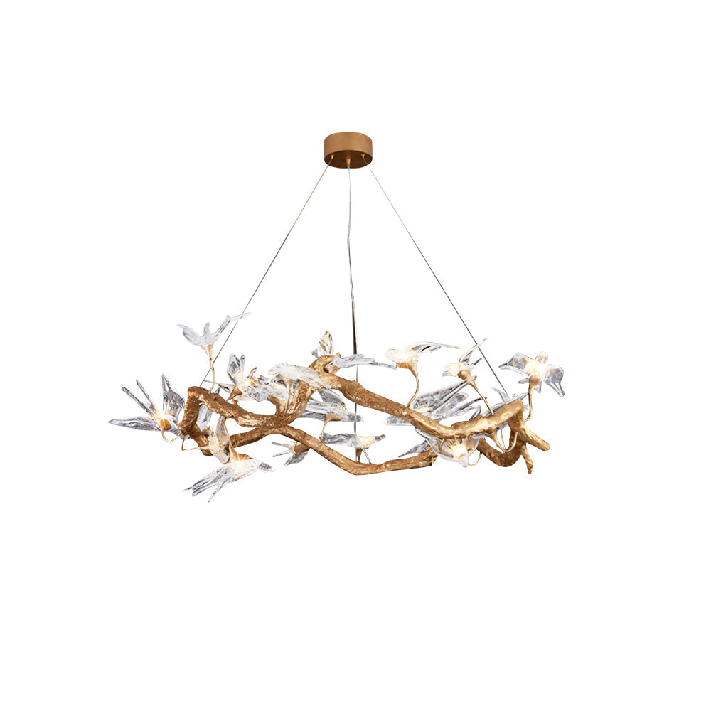 Candelabro Golondrina de Cristal
