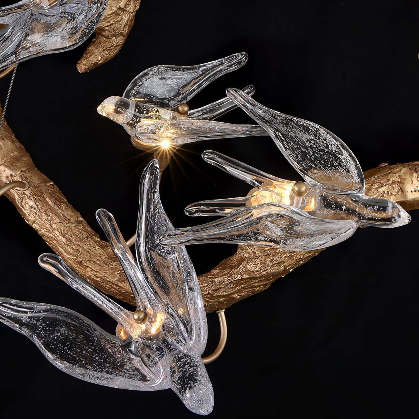 Candelabro Golondrina de Cristal