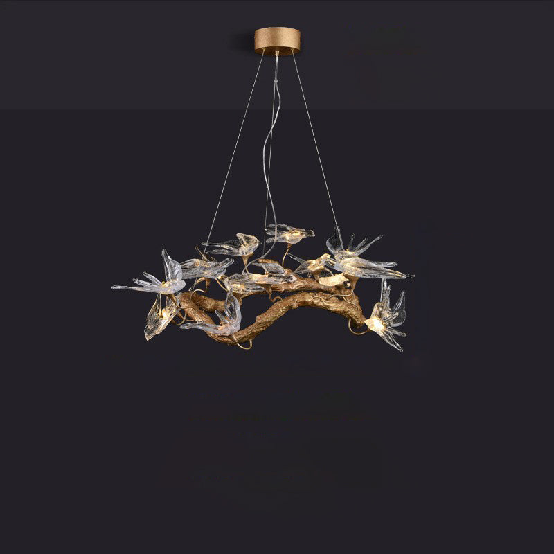 Candelabro Golondrina de Cristal