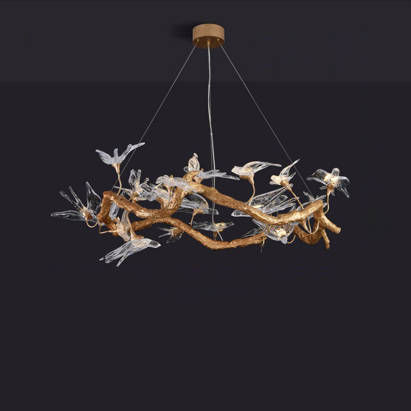Candelabro Golondrina de Cristal