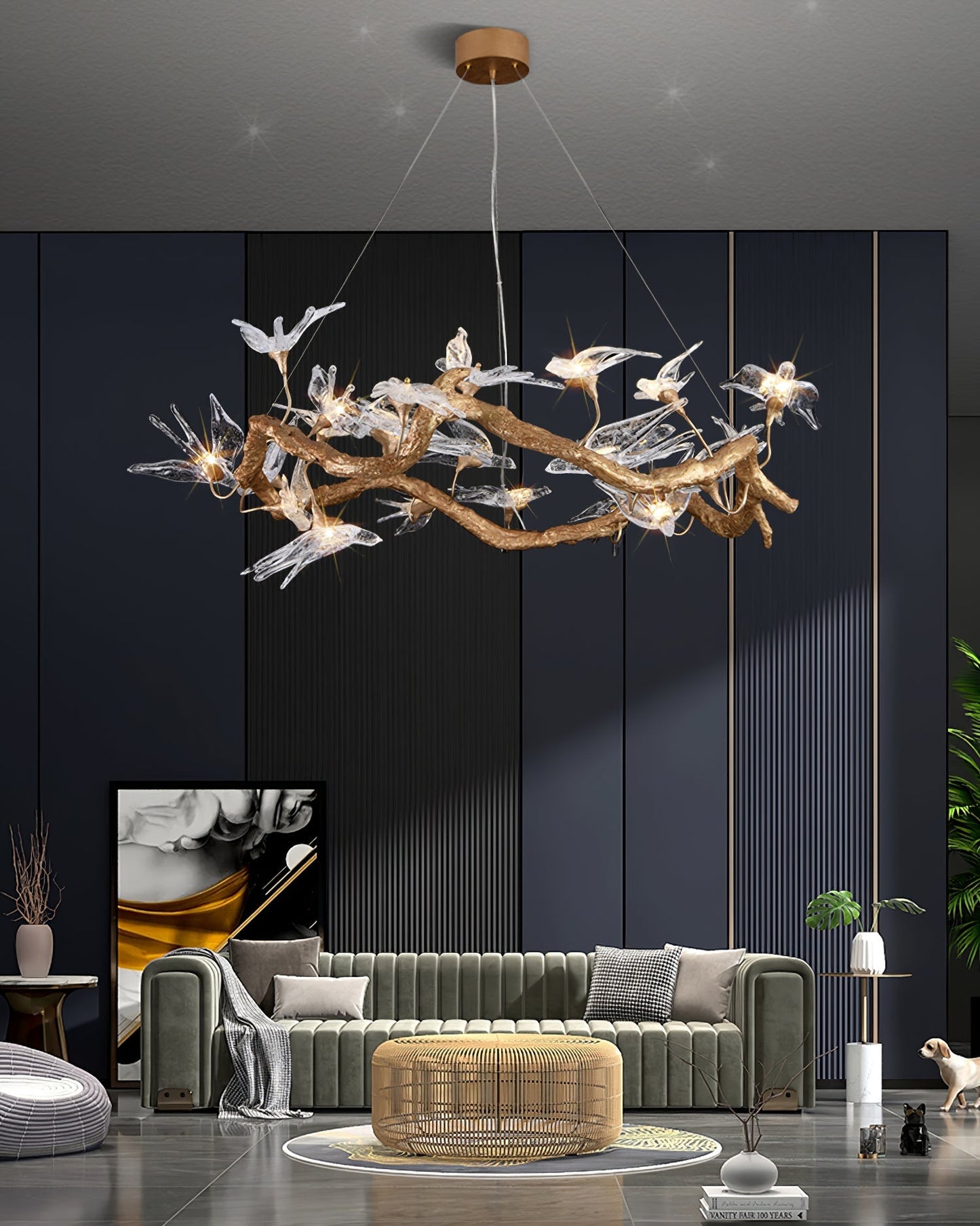 Candelabro Golondrina de Cristal