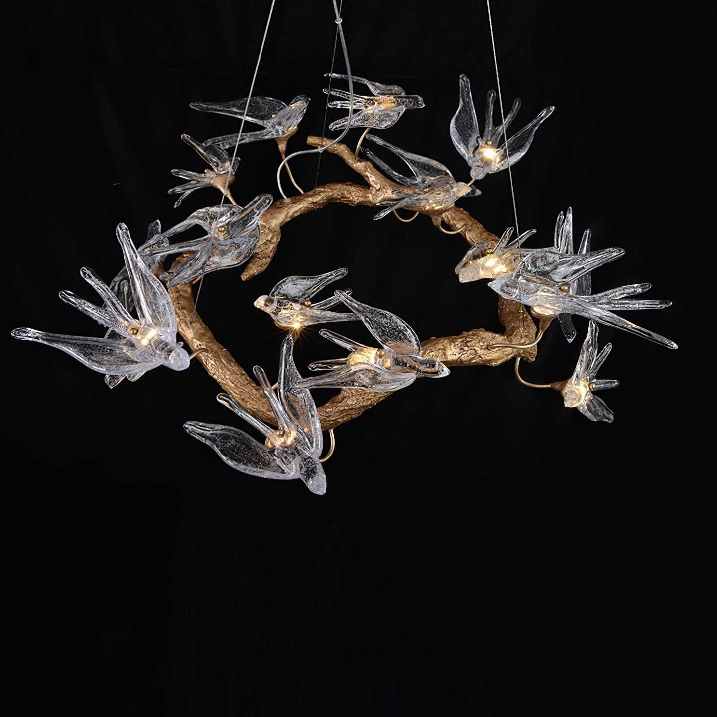 Candelabro Golondrina de Cristal