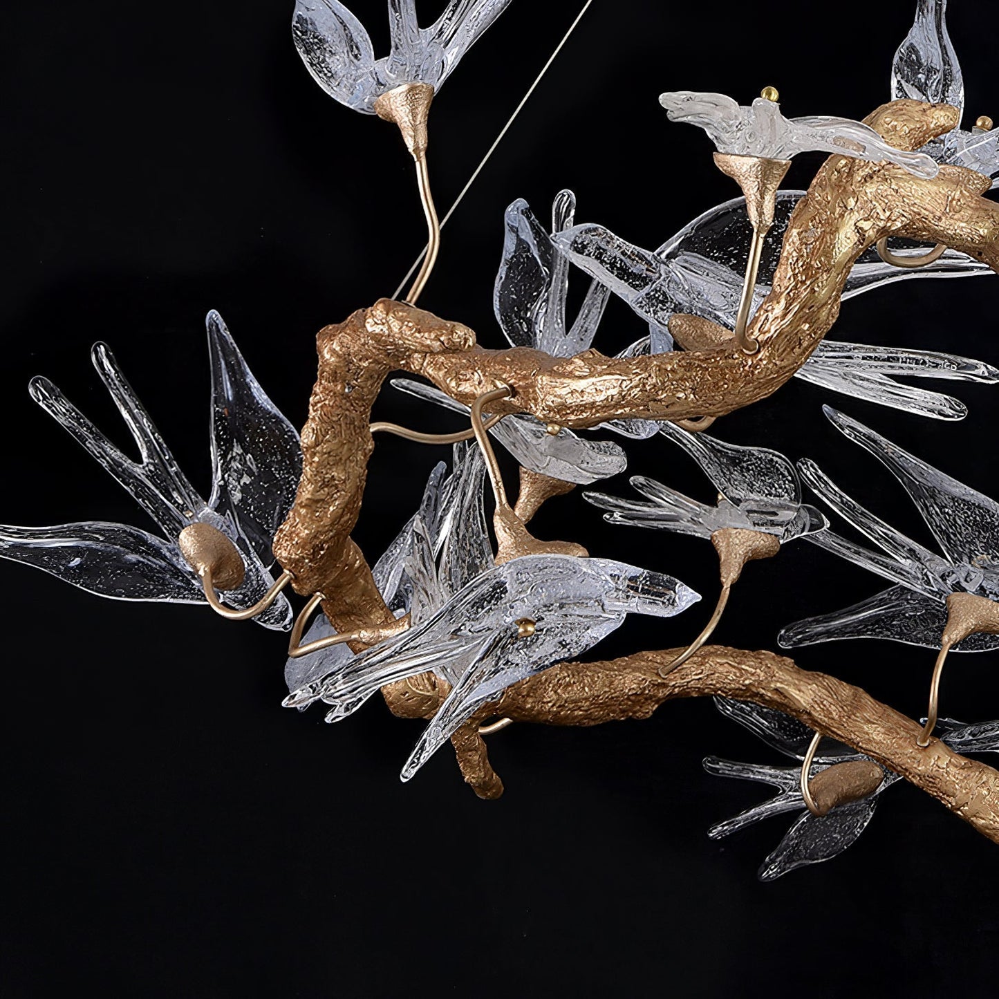 Candelabro Golondrina de Cristal