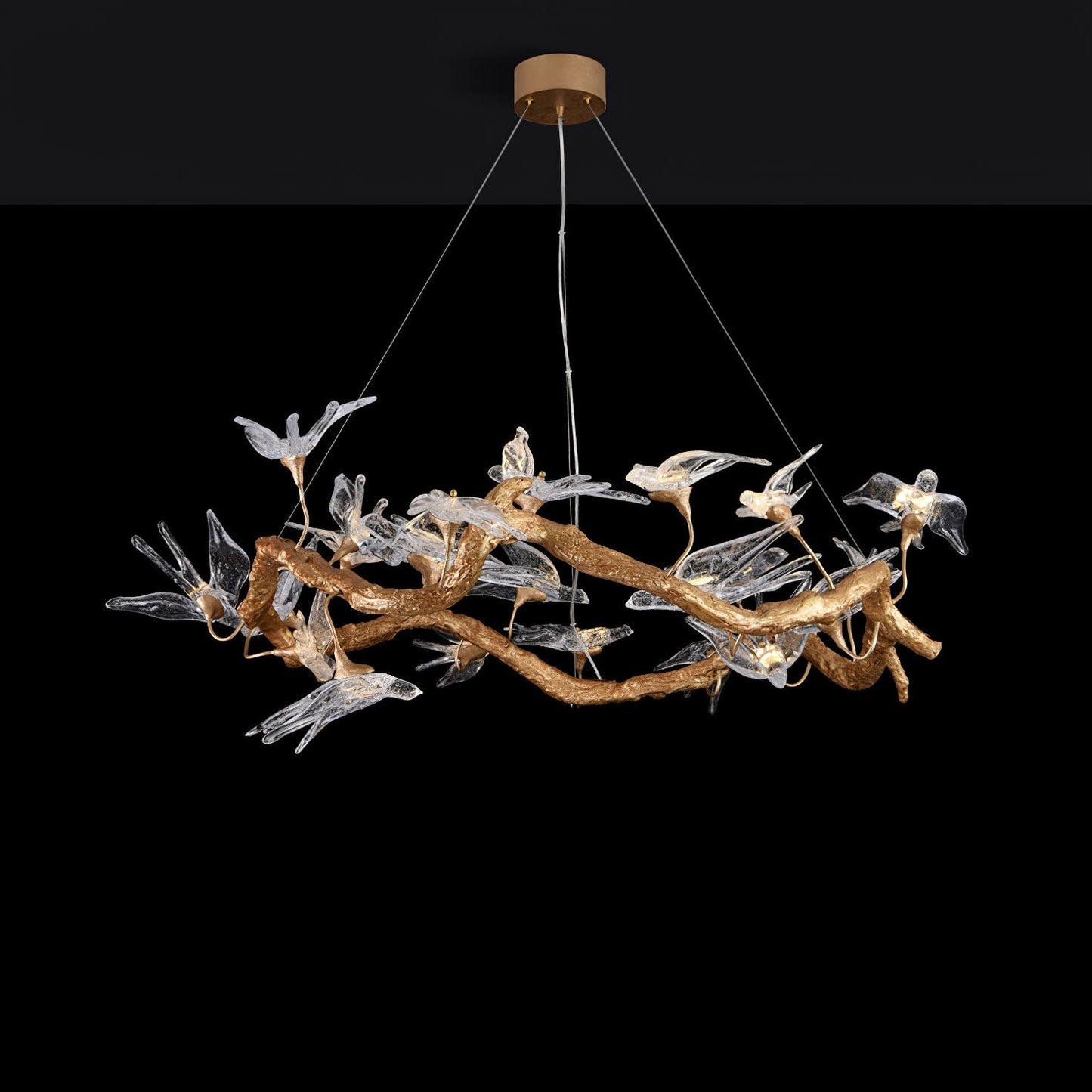 Candelabro Golondrina de Cristal