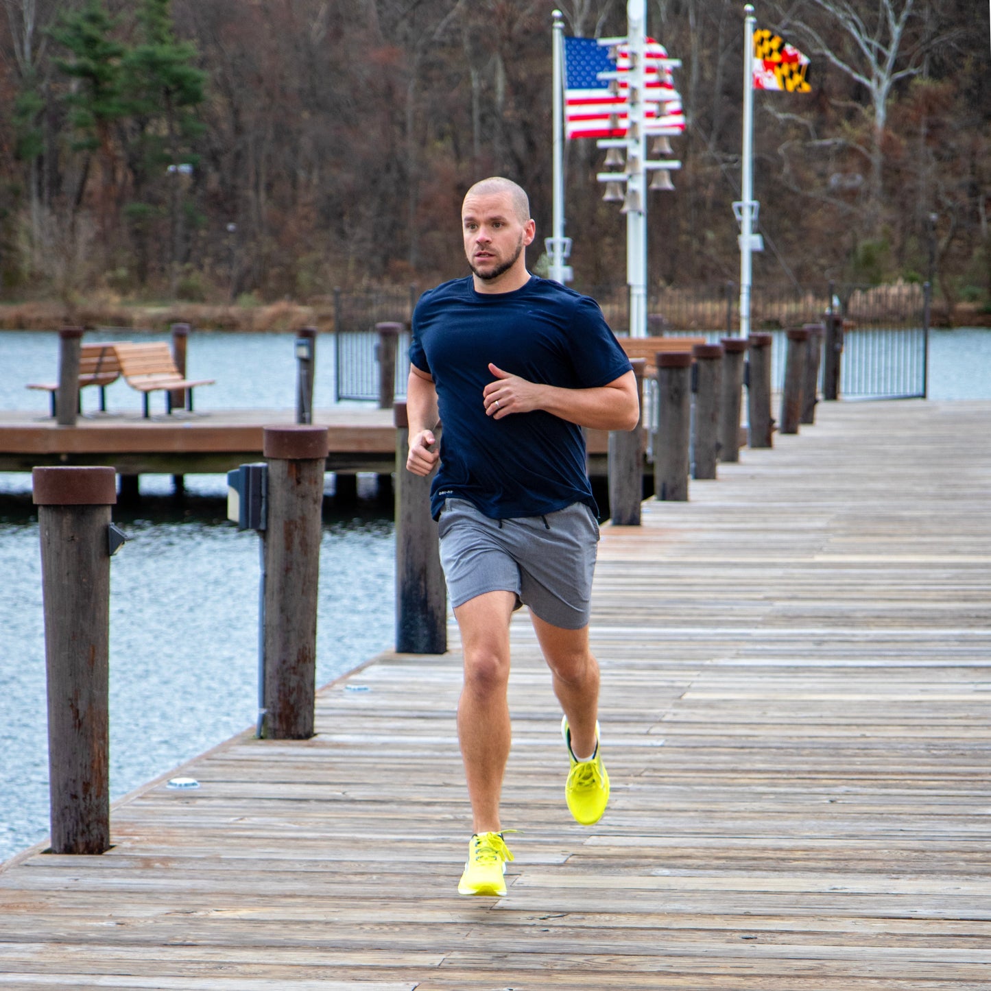 HORUS Yellow Men Running Shoe