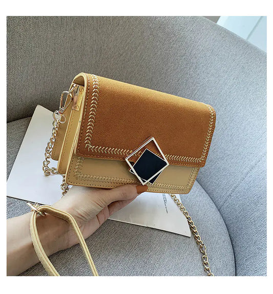Fashionable Chain Crossbody Bag and Small Purse