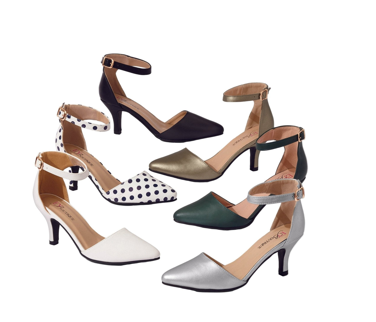 Zapato de tacón Simply Perfect con correa al tobillo de EY Boutique
