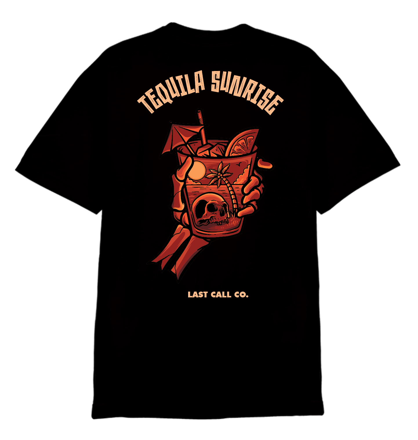 Camiseta de manga corta Tequila Sunrise de Last Call Co.