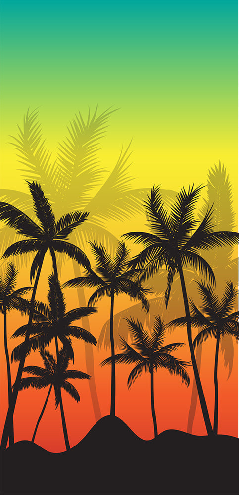 Toalla de playa Rasta 76 x 152 cm - One Love Palm Tree