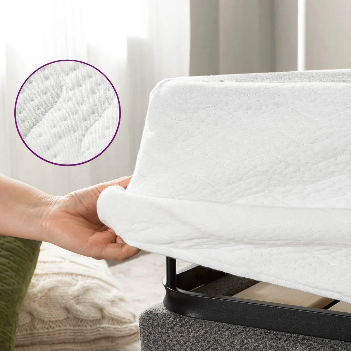 Twin size 5-inch Low Profile Metal Box Spring Mattress Foundation with Cover