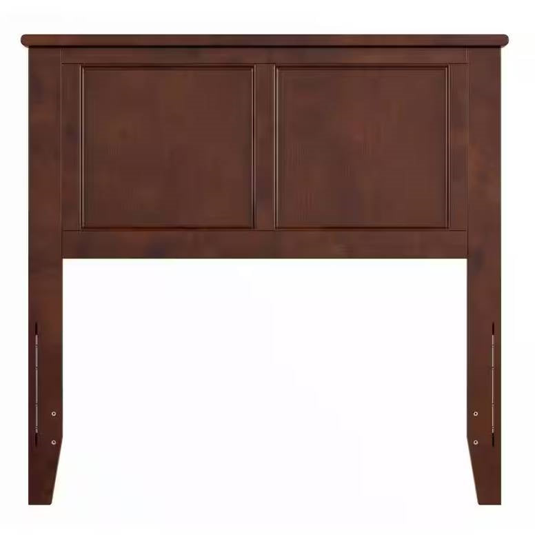 Cabecero de estilo tradicional tamaño twin con acabado en madera de nogal