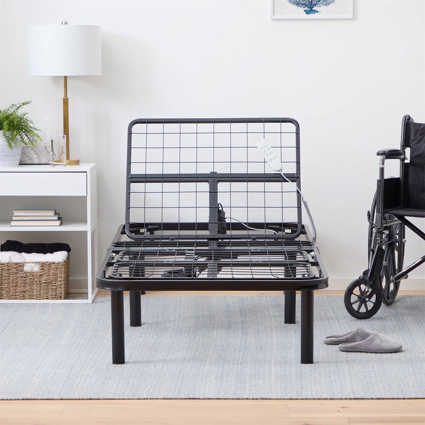 Twin XL Remote Remote Controlled Steel Adjustable Bed