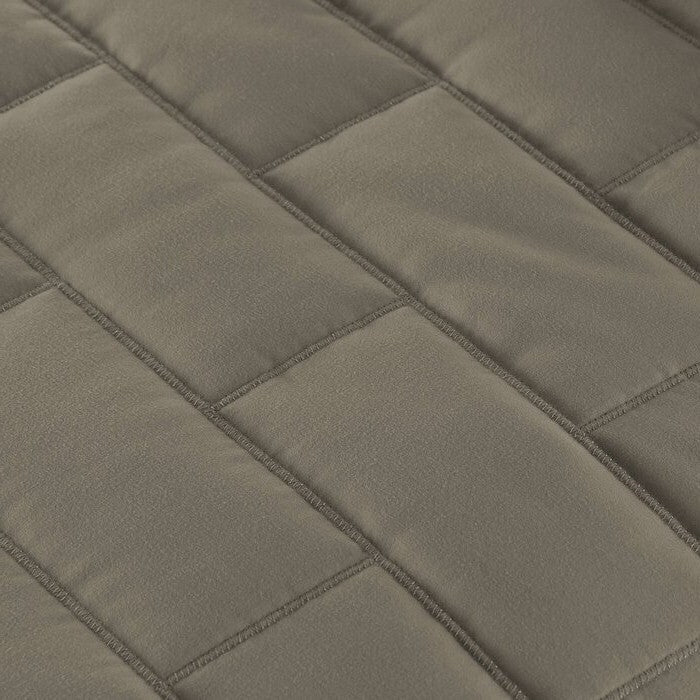 Juego de edredón reversible de 2 piezas de microfibra con diseño de ladrillo moderno para cama individual/individual XL en tono topo