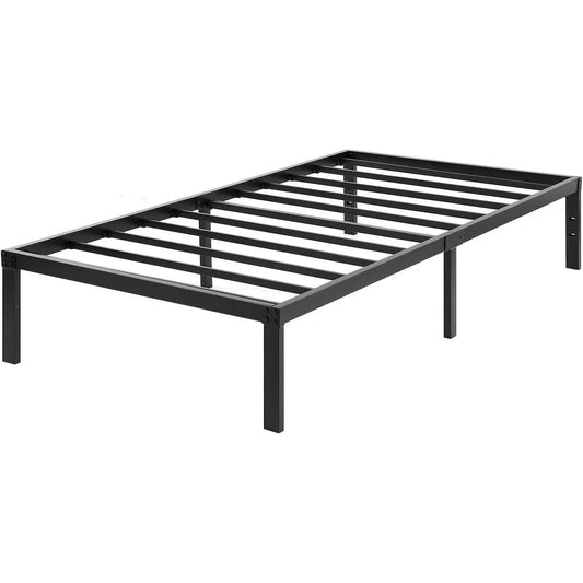 Base de cama metálica resistente Twin XL de 16 pulgadas con capacidad de peso de 3,000 libras