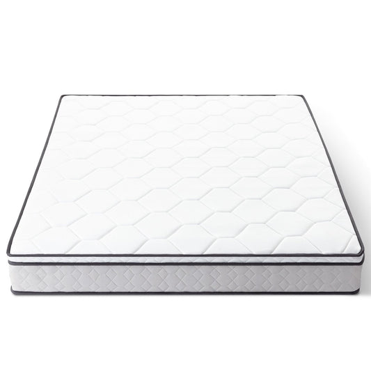Colchón híbrido de espuma viscoelástica de felpa de 8 pulgadas, tamaño Twin XL, con resortes internos