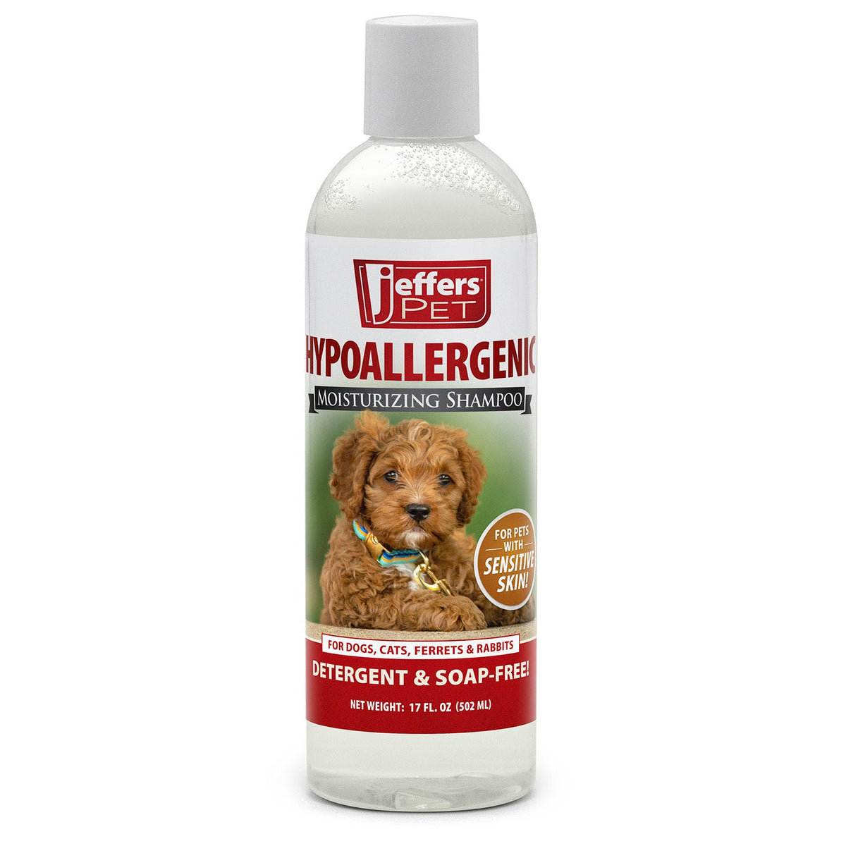 Champú hidratante hipoalergénico para mascotas Jeffers para pieles sensibles
