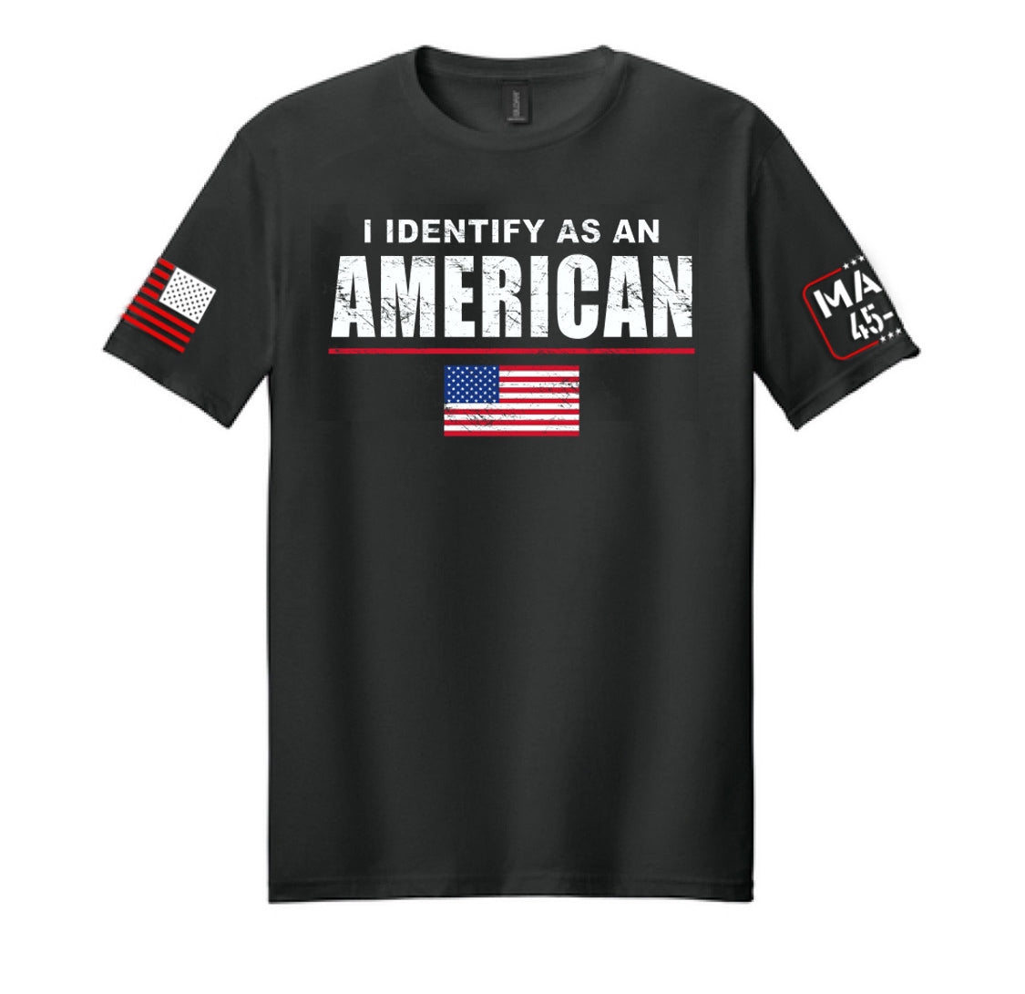 Identificarse como una camiseta negra americana