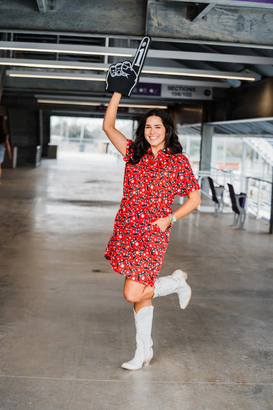 Layerz Clothing | Tailgate Dress - Red/Black